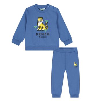 Younger Blue Tiger Logo Tracksuit