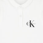 Girls White Logo Sleeveless Polo Dress, 1, hi-res