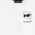 Boys Mini Me White Ikonik Karl Logo T-Shirt, 2, hi-res