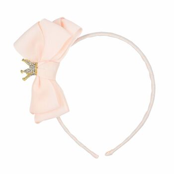 Girls Pink Bow Headband