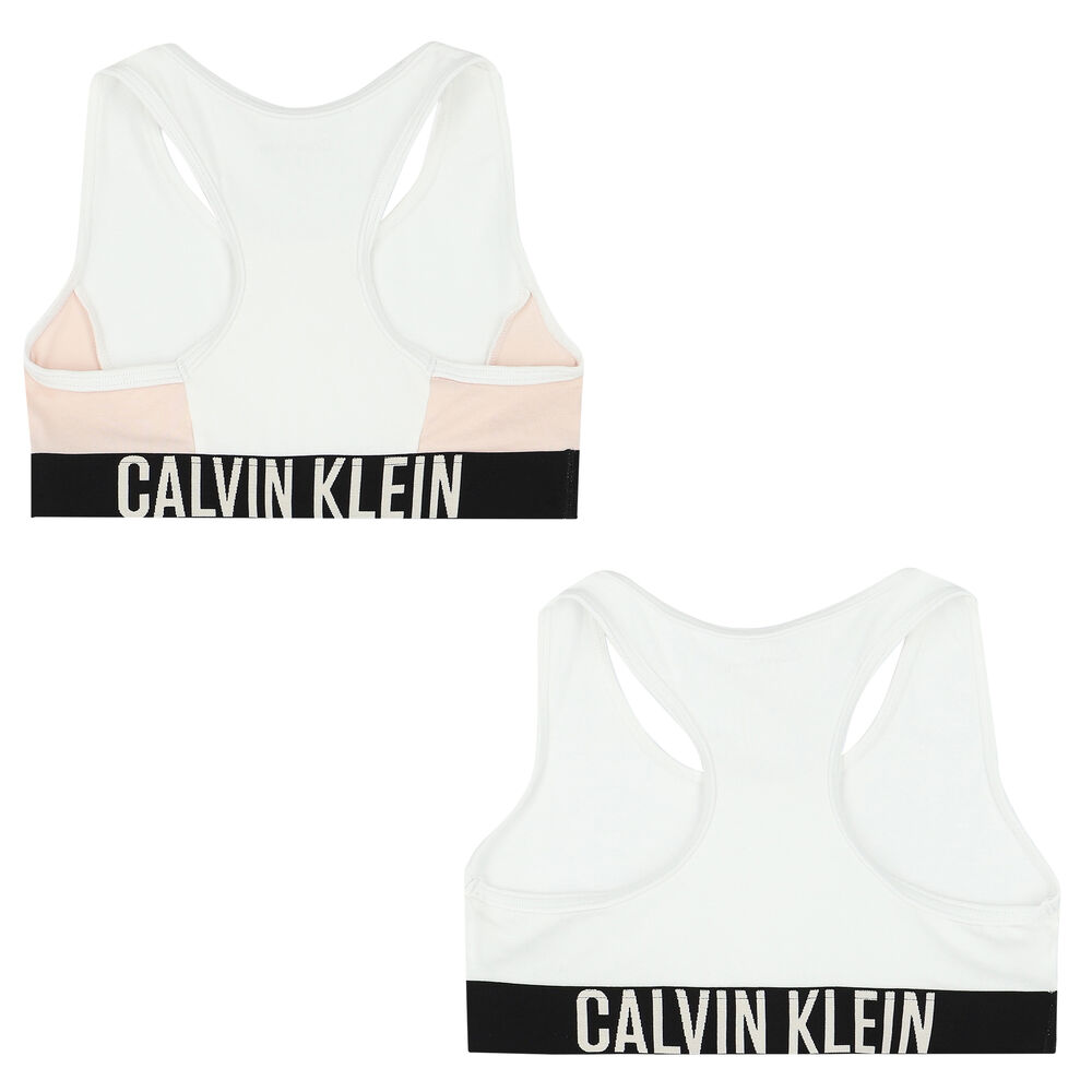 Calvin Klein Girls White Bralette (2-Pack)