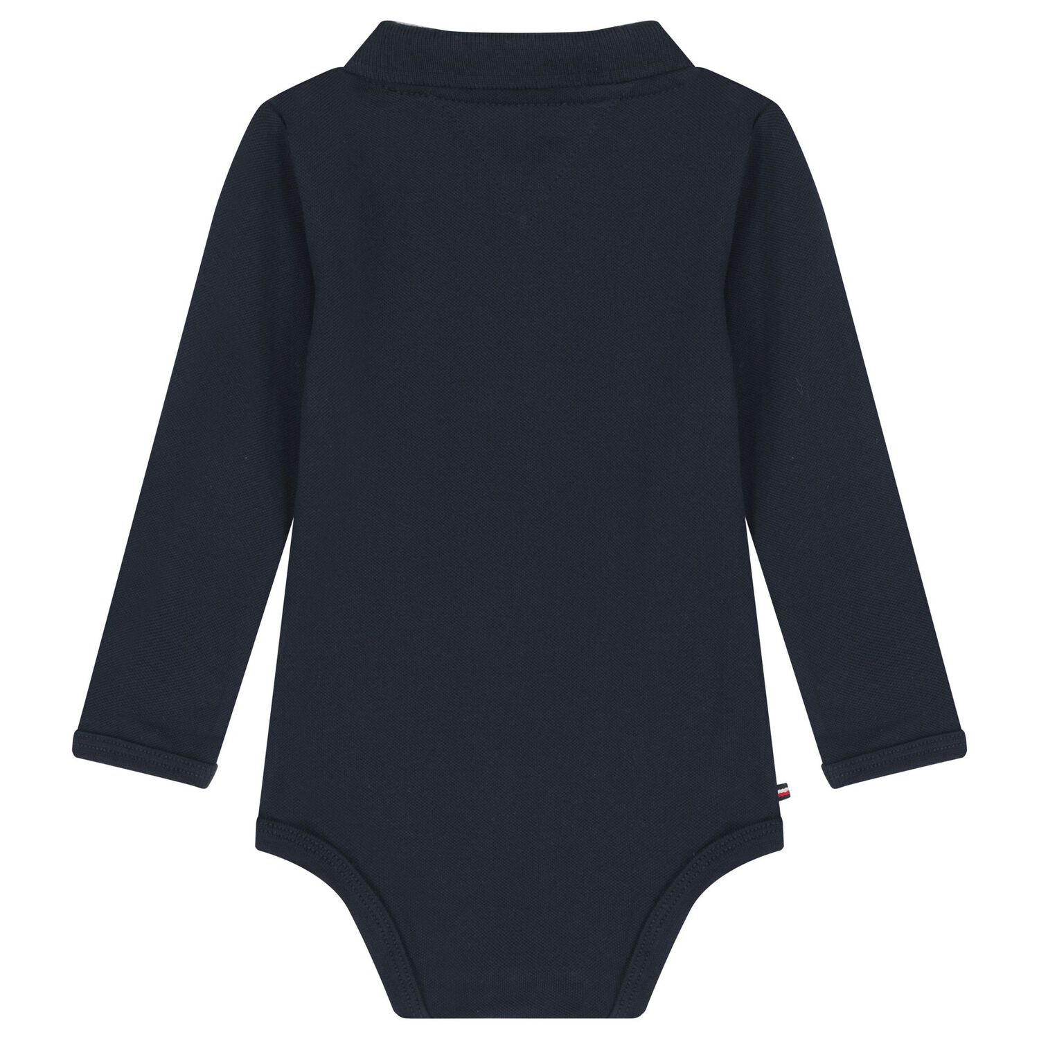 Baby Boys Navy Blue Logo Bodysuit, 1, hi-res