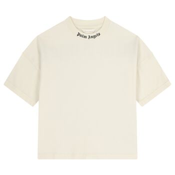 Boys Ivory Logo Oversized T-Shirt