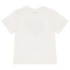 Boys White Logo T-Shirt, 1, hi-res