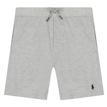 Boys Grey Logo Shorts