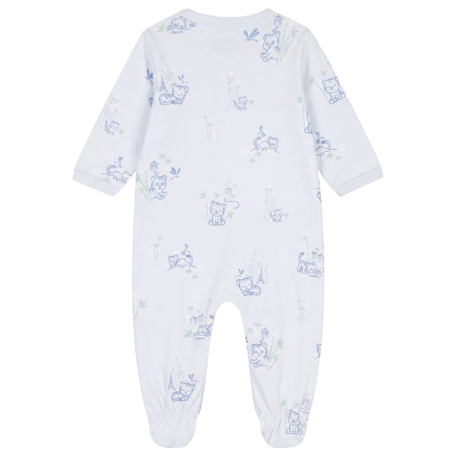 Baby Boys Blue Tiger Babygrow Gift Set, 1, hi-res