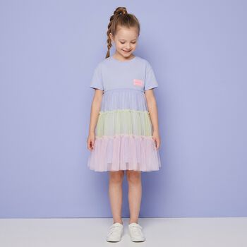 Girls Purple Tulle Dress