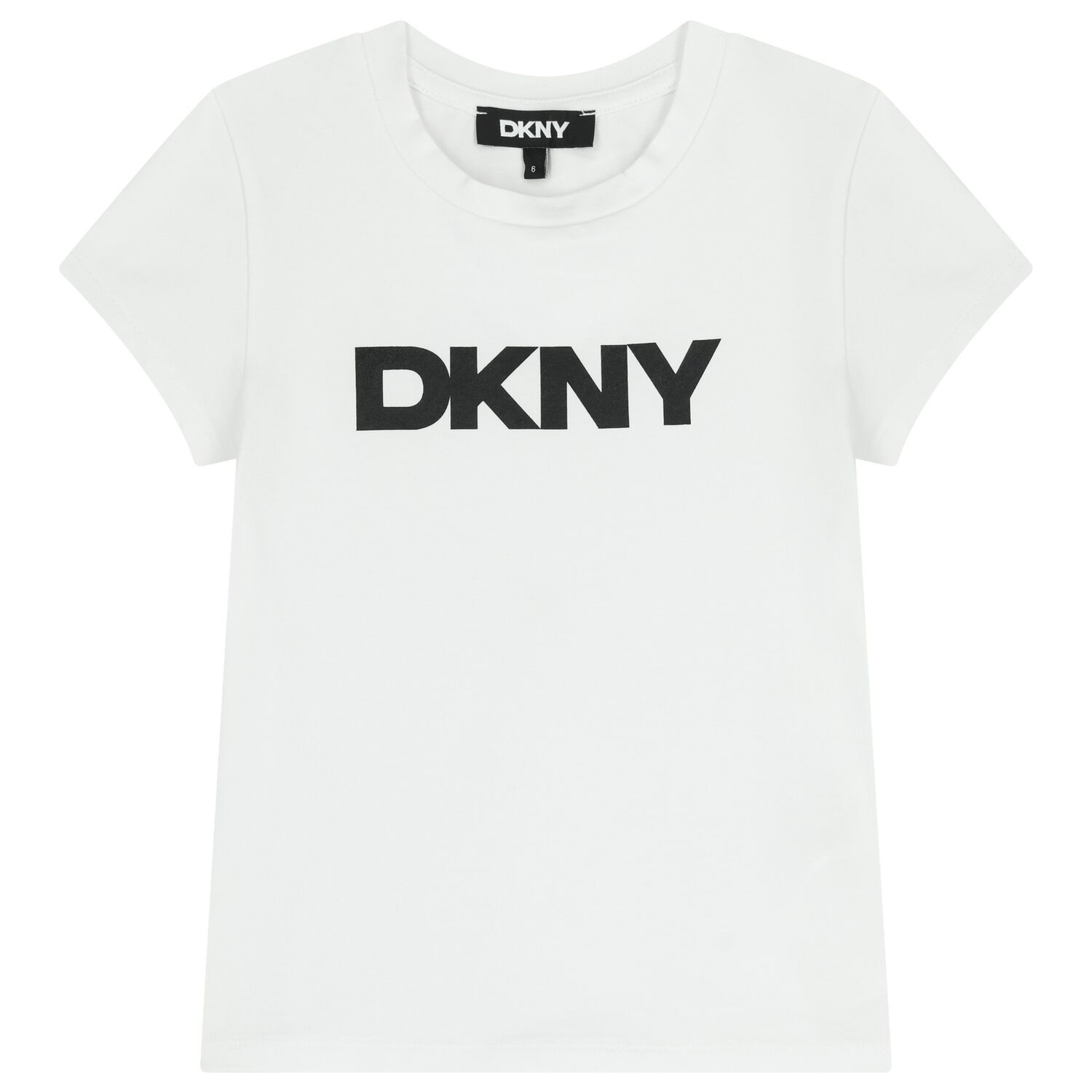 تيشيرت بنات بالشعار باللون الابيض , 2, hi-res