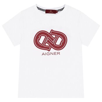 Boys White Logo T-Shirt