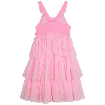 Girls Pink Sequins Tulle Dress