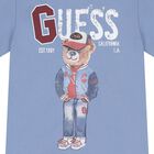 Boys Blue Teddy Bear Logo T-Shirt, 1, hi-res