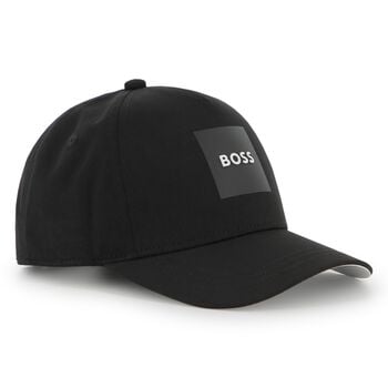 Boys Black Logo Cap
