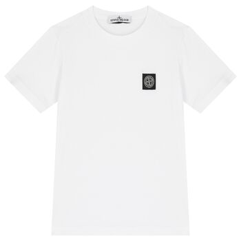 Boys White Logo T-Shirt