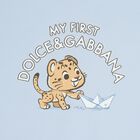 Blue & Ivory Leopard Logo Baby Blanket, 1, hi-res