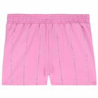 Girls Pink Embellished Shorts, 1, hi-res