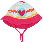 Younger Girls White Squiggle Hat, 1, hi-res