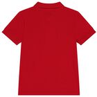 Boys Red Logo Polo Shirt, 2, hi-res