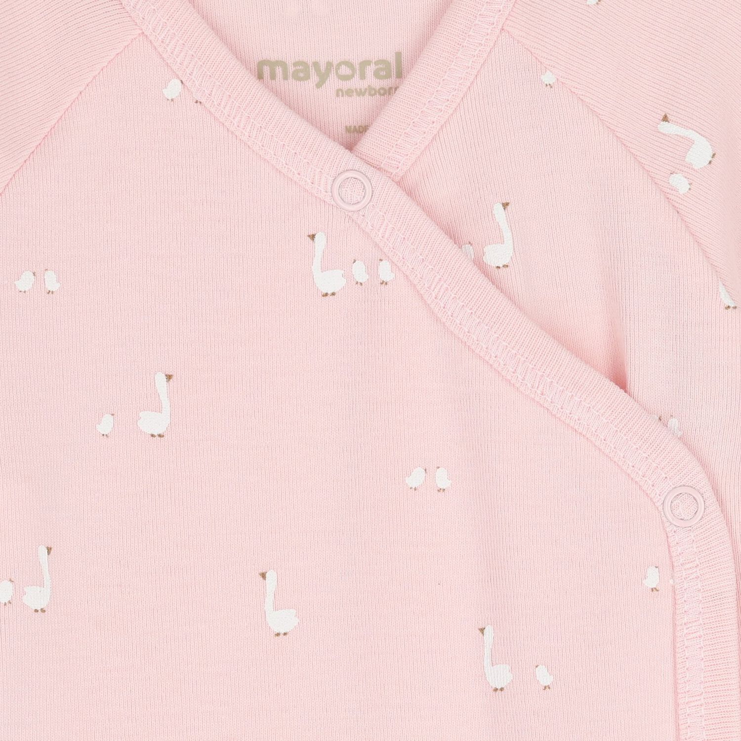 Baby Girls White & Pink Bodysuits ( 2-Pack ), 4, hi-res