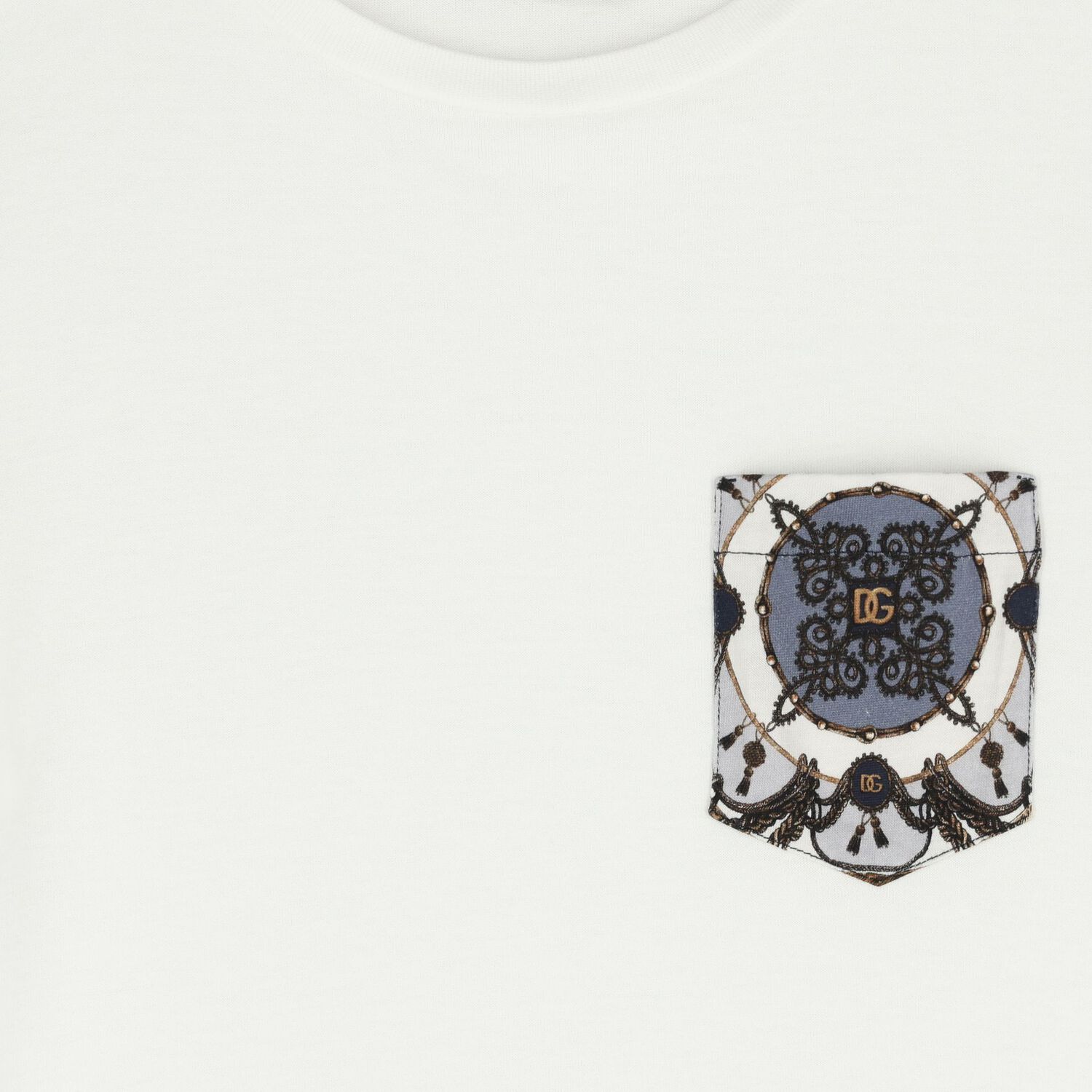 Boys White & Blue Logo T-Shirt, 1, hi-res