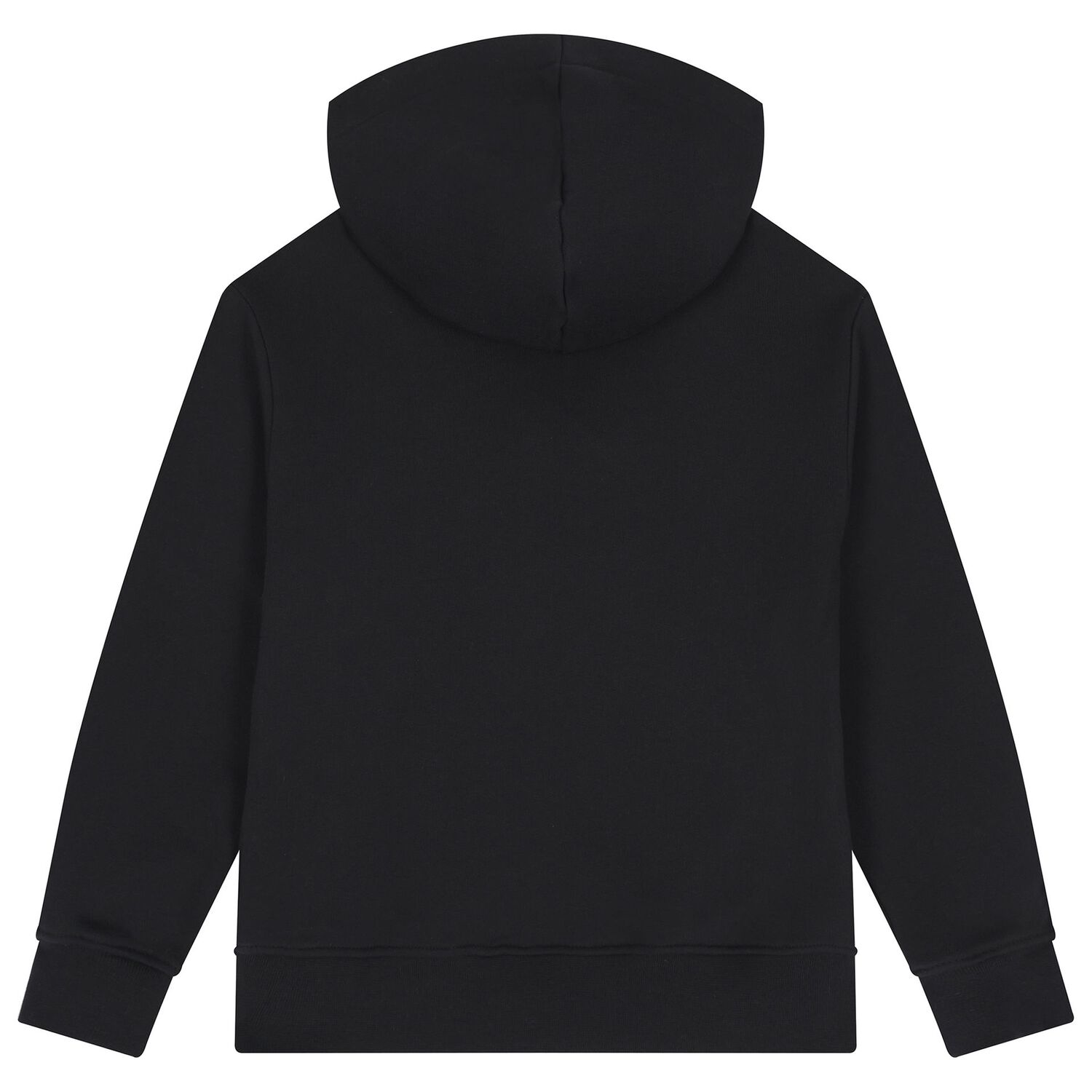 Girls Black Logo Hooded Top, 3, hi-res image number null