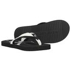 Black Logo Flip Flops, 1, hi-res