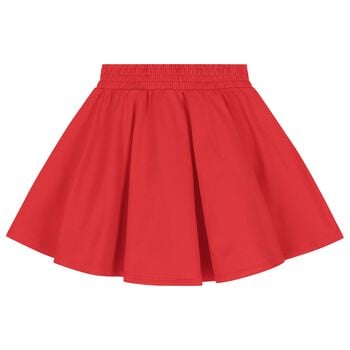 Girls Red Teddy Bear Skirt