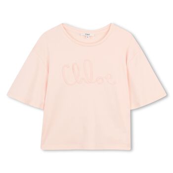 Girls Mini Me Pink Logo T-Shirt
