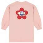 Girls Pink Logo Dress, 1, hi-res