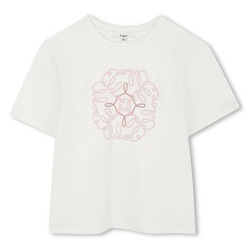 Girls Ivory Logo T-Shirt