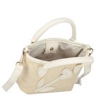 Girls Ivory Flower Handbag (16cm), 1, hi-res
