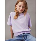 Girls Purple Logo T-Shirt, 1, hi-res