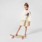 Girls Gold Metallic Tulle Skirt, 1, hi-res