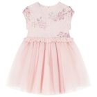 Girls Pink Ballerina Tulle Dress, 1, hi-res