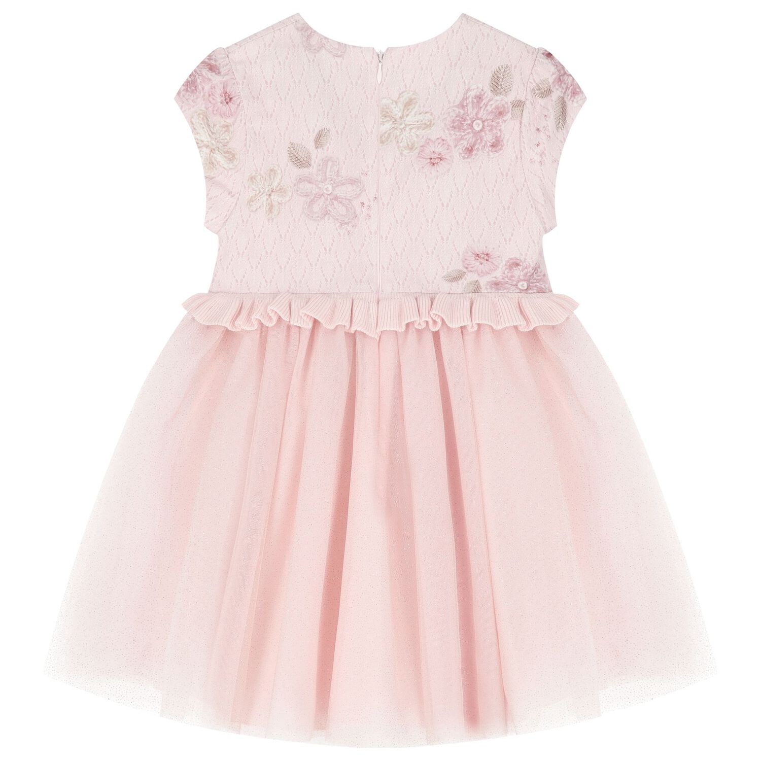 Girls Pink Ballerina Tulle Dress, 1, hi-res image number null