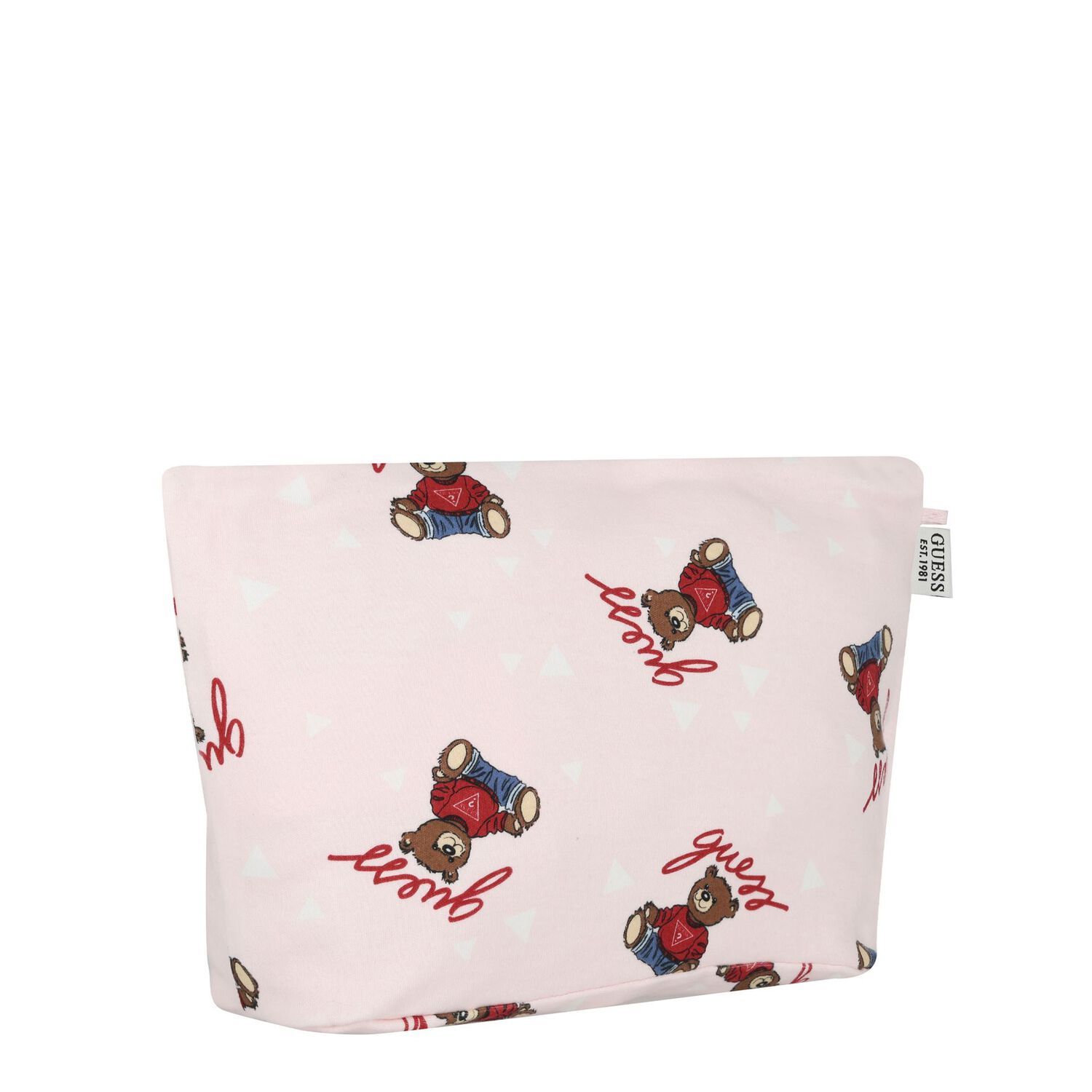 Baby Girls Pink & White Teddy Bear Logo Bodysuit Set, 1, hi-res