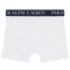 Boys White Logo Boxer Shorts (3-Pack), 4, hi-res