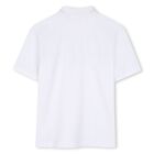 Boys White Logo Polo Shirt, 2, hi-res