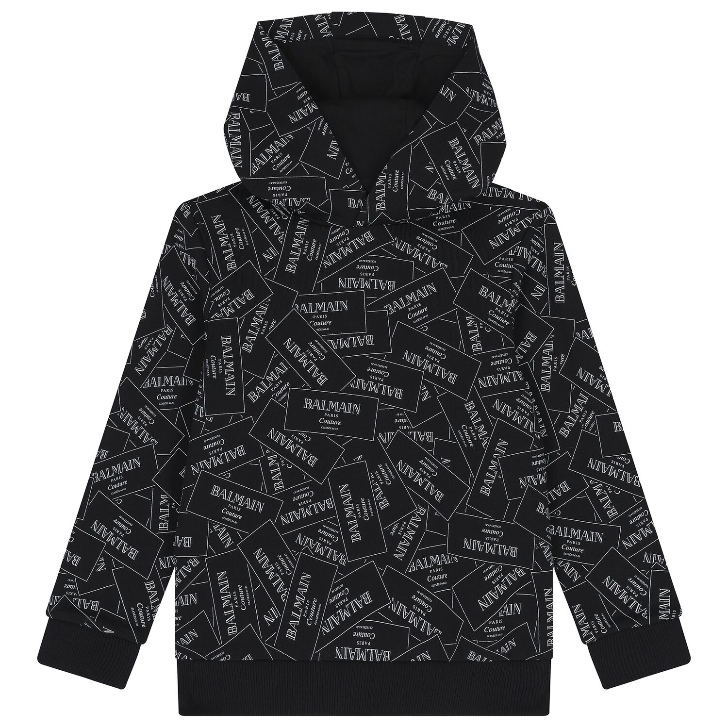 Black & White Logo Hooded Top, 1, hi-res