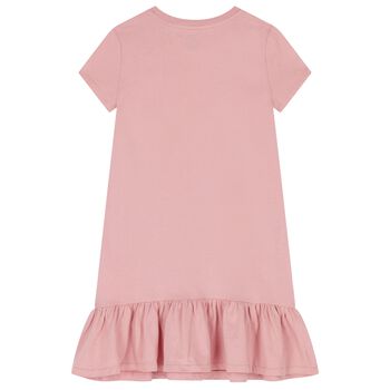 Girls Pink Polo Bear Dress