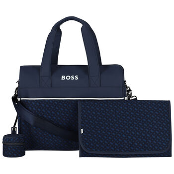 Navy Blue Logo Baby Changing Bag