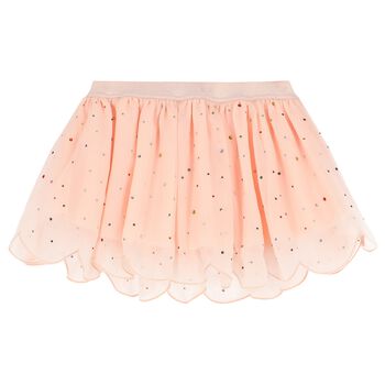 Girls Pink Rhinestones Skirt