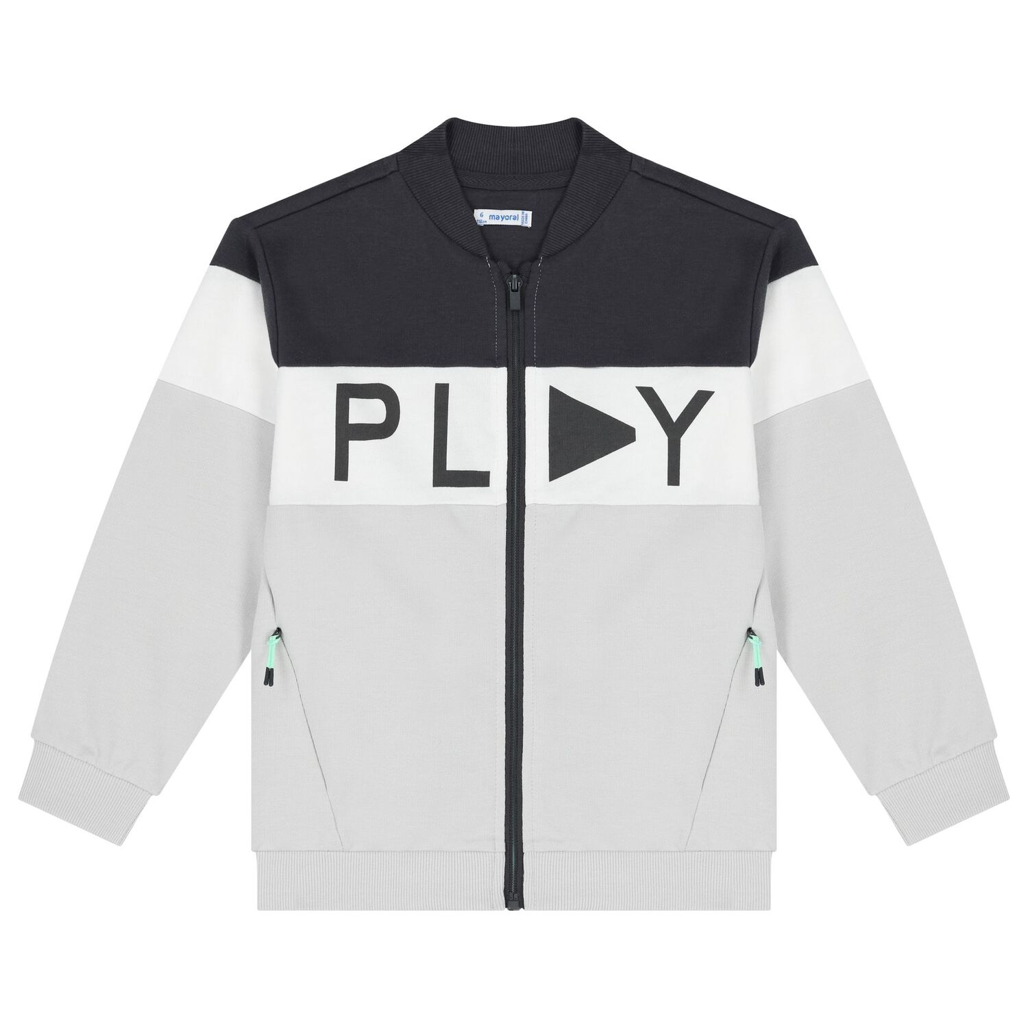 Boys Grey & Black Tracksuit Set, 1, hi-res image number null