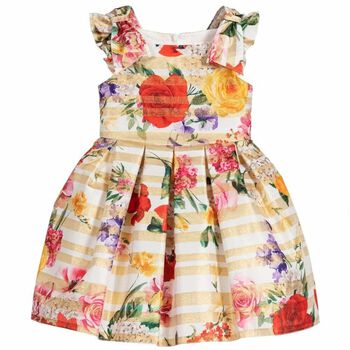 Girls Floral Print Dress