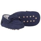 Baby Boys Navy Blue Leather Pre Walker Moccasins, 3, hi-res