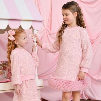 Girls Pink Bow Hairclip