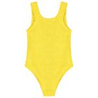 Girls Yellow Crinkle Swimsuit, 5, hi-res