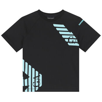 Boys Black Logo T-Shirt