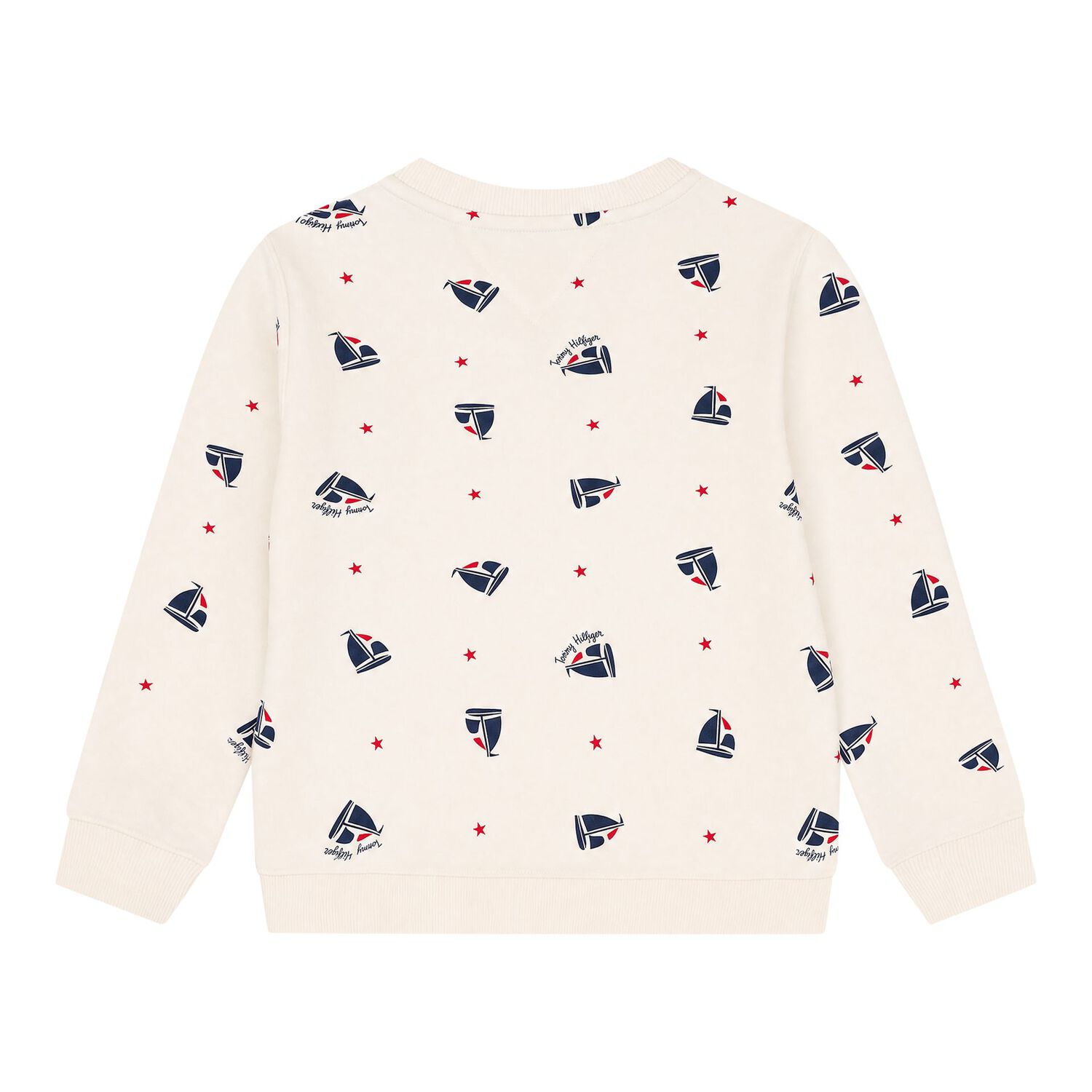 Ivory Sailboat Logo Baby Sweatshirt, 1, hi-res