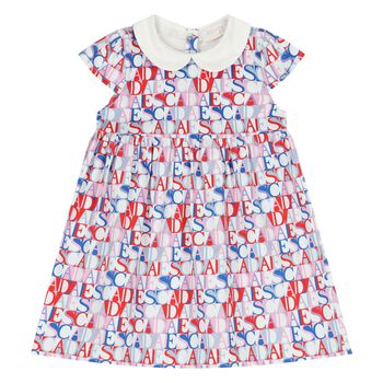 Younger Girls Multi-Coloured Logo Dress