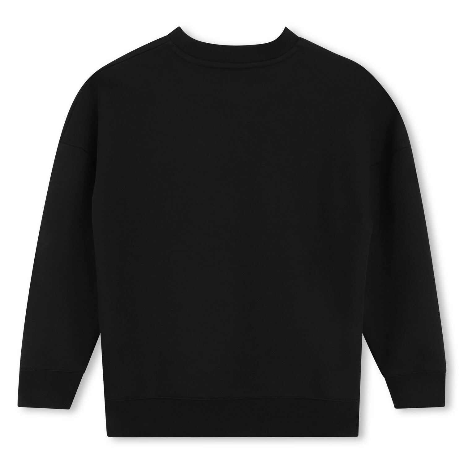 Boys Black Logo Sweatshirt, 1, hi-res